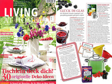 Living at Home, 2010 August, Seite 90, "Glück im Glas" : Artikel: Living at Home, 2010 August, Seite 90, "Glück im Glas" Living at Home, 2010 August, Seite 90, "Glück im Glas"