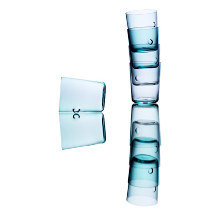 Minima Schale - groß, aquamarineblau