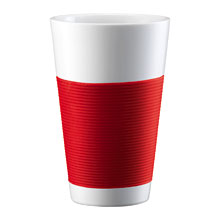 Bodum Canteen - Tasse, doppelwandig 0,35L - rot (2er-Set)