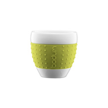Bodum Pavina Porzellan-Becher, 0,08l, limette (2er-Set)