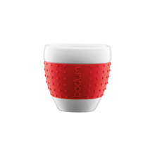 zum Artikel Bodum Pavina Porzellan-Becher, 0,08l, rot (2er-Set)