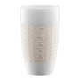 Bodum Pavina Porzellan-Becher, 0,4l, créme-weiß (2er-Set)