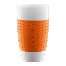 zum Artikel Bodum Pavina Porzellan-Becher, 0,4l, orange (2er-Set)