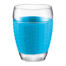 Bodum Pavina Glas, 0,45l, blau (2er-Set)