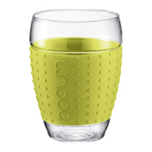 Bodum Pavina Glas, 0,45l, limette (2er-Set)