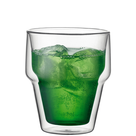 Bodum RIGI Trinkglas, doppelwandig, stapelbar, 0.45l (2er-Set)