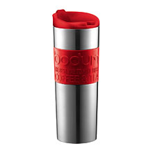 zum Artikel Bodum Travel Press, 0,45 L - Edelstahl / rot