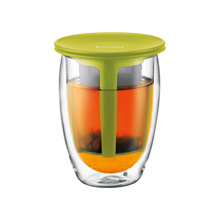 Bodum Tea for One Teetasse mit Filter, 0,35l, limette