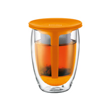 zum Artikel Bodum Tea for One Teetasse mit Filter, 0,35l, orange