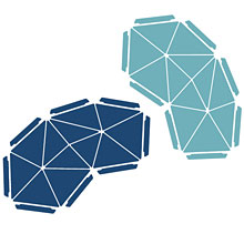 zum Artikel Kvadrat Clouds, Divina - 8er-Set, hellblau/dunkelblau