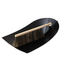Normann Copenhagen Handfeger und Kehrblech, schwarz