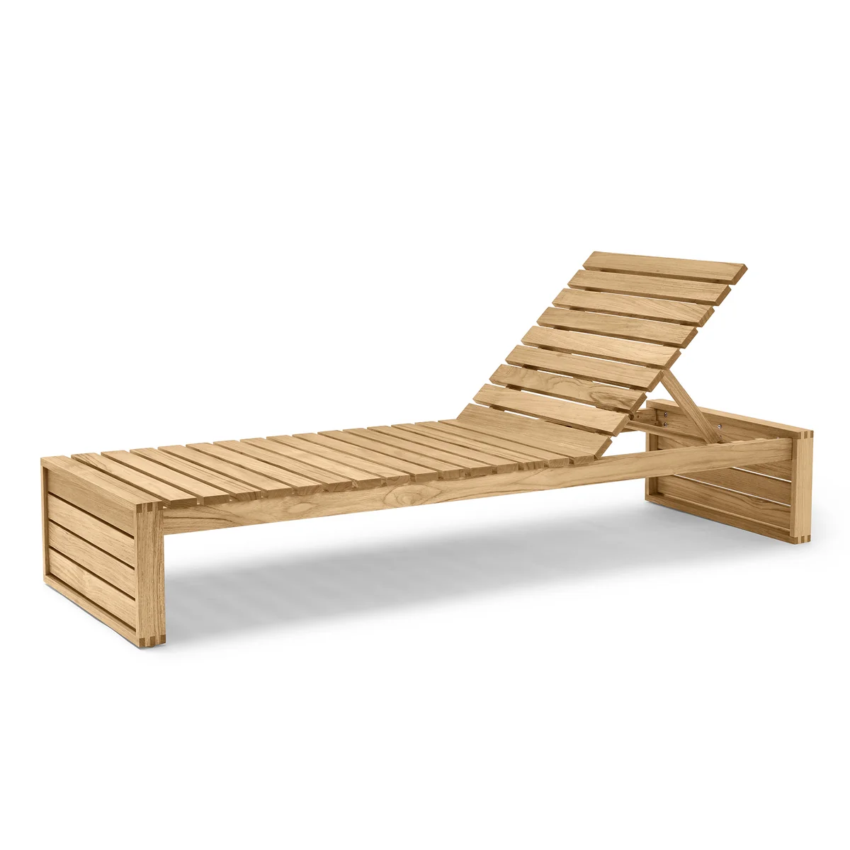 BK14 Sonnenliege, Teak unbehandelt von Carl Hansen BK14 Sonnenliege, Teak unbehandelt von Carl Hansen