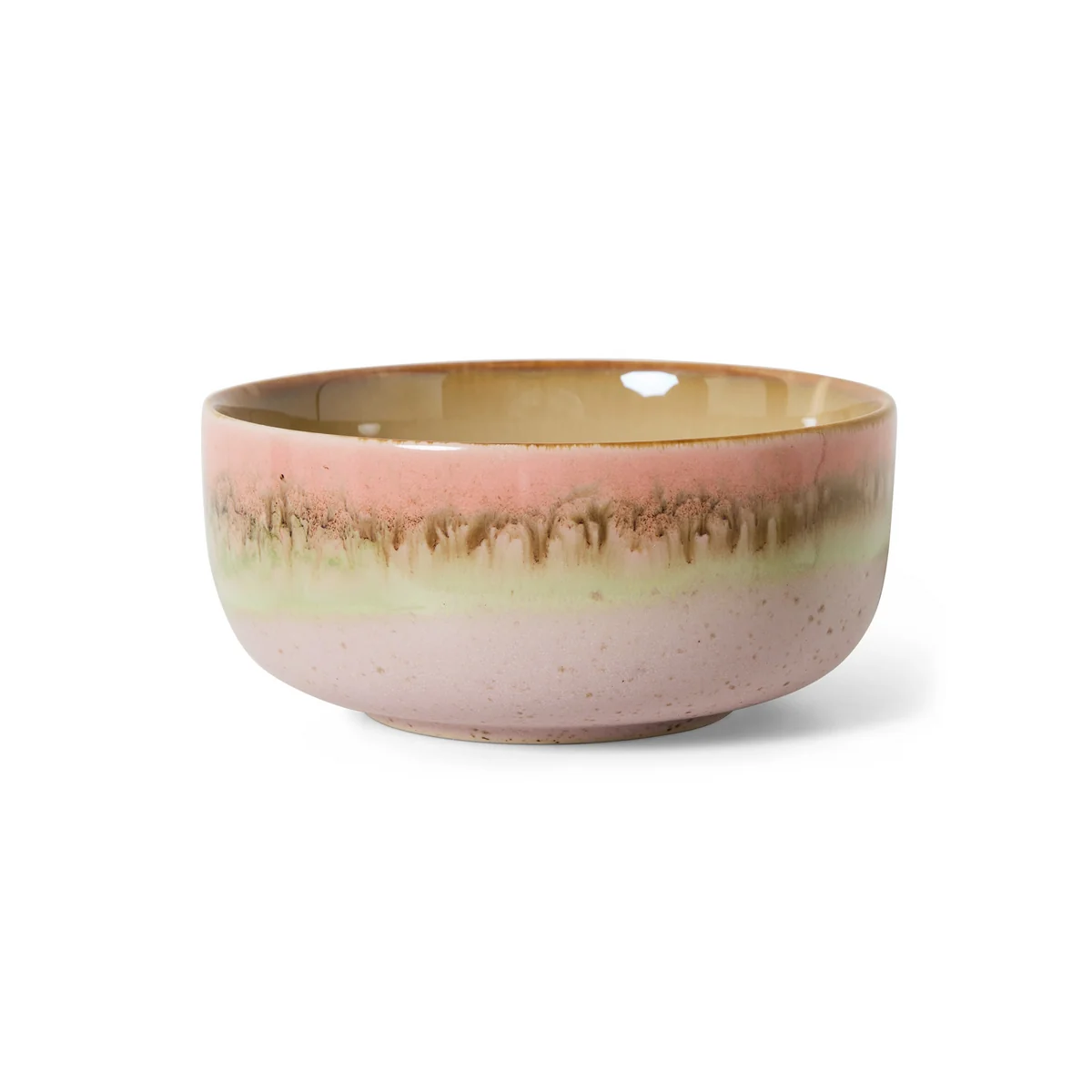 HKliving - 70's Dessertschale, Ø 12,5 cm, glaze