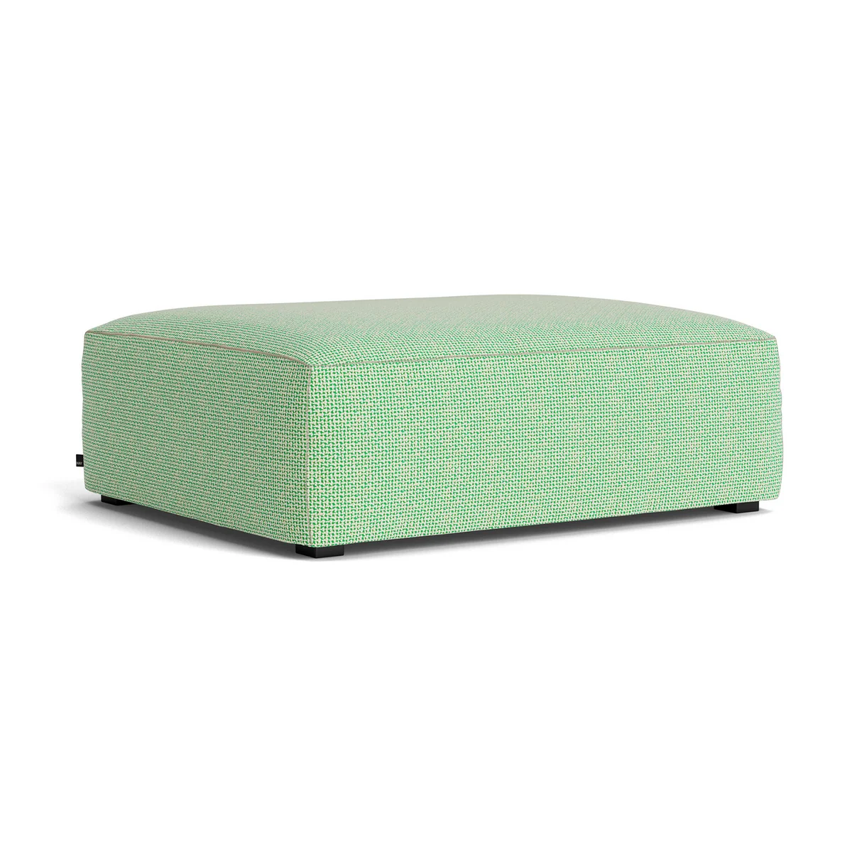 HAY - Mags Soft Ottoman S02 (S), grün-weiß (Tartaglia 989) / Nähte: beige