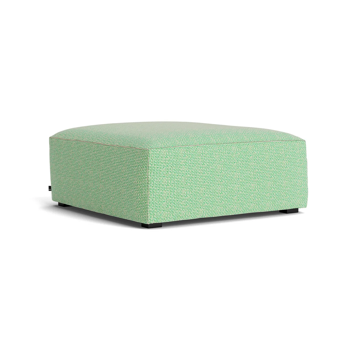 HAY - Mags Soft Ottoman S01 (XS), grün-weiß (Tartaglia 989) / Nähte: beige