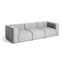HAY - Mags Sofa 3-Sitzer, Kombination 1, grau (Hallingdal 130) (EU)
