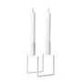 Audo - Kubus Line Kerzenhalter, weiß