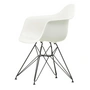 Vitra - Eames Plastic Armchair DAR, basic dark / weiß (Filzgleiter basic dark)	