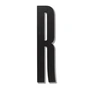 Design Letters - Wooden Letters Indoor R, schwarz