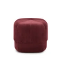 Normann Copenhagen - Circus Pouf klein, dunkelrot Velour