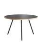 Woud - Soround Side Table H 44 cm / Ø 60 cm, Laminat schwarz (Fenix)