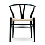 Carl Hansen - CH24 Wishbone Chair, Buche schwarz / Naturgeflecht