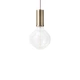 Ferm Living - Socket Pendelleuchte Low, Messing