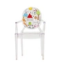 Kartell - Lou Lou Ghost Kinderstuhl, transparent / sketch