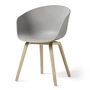 HAY - About A Chair AAC 22, Eiche lackiert / concrete grey 2.0 (Kunststoffgleiter)