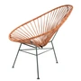 Acapulco Design - Acapulco Chair, Leder cognac / schwarz