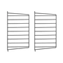String - Wandleiter für String Regal 50 x 30 cm (2er-Set), schwarz