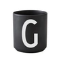 Design Letters - AJ Porzellan Becher G, schwarz