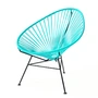 Acapulco Design - Acapulco Classic Chair, aqua verde / schwarz