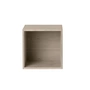 Muuto - Stacked System Regalmodul mit Rückwand, medium / Eiche