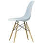 Vitra - Eames Plastic Side Chair DSW RE, Esche honigfarben / eisgrau (Filzgleiter weiß)