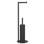 Frost - Nova 2 Toilettenpapierhalter und WC-Bürste freistehend, schwarz
