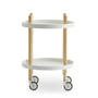 Normann Copenhagen - Block Beistellwagen Ø 45 cm, Esche / weiß