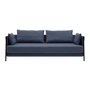 Softline - Madison Schlafsofa, schwarz / Vision dunkelblau (441)