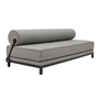 Softline - Sleep Daybed, Gestell schwarz / Keder schwarz / Bezug Cento schwarz/weiß (470)