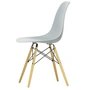 Vitra - Eames Plastic Side Chair DSW RE, Ahorn gelblich / hellgrau (Filzgleiter weiß)