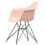 Vitra - Eames Plastic Armchair DAR RE, basic dark / zartrosé (Filzgleiter basic dark)