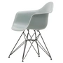 Vitra - Eames Plastic Armchair DAR RE, basic dark / hellgrau (Filzgleiter basic dark)
