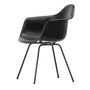 Vitra - Eames Plastic Armchair DAX RE, basic dark / tiefschwarz (Filzgleiter basic dark)
