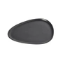 Lind DNA - Curve Stoneware Dinner Teller, 30 x 26 cm, schwarz