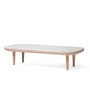 &Tradition - Fly Couchtisch SC5, 120 x 60 cm, Eiche weiß/ Marmor Bianco Carrara