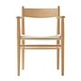 Carl Hansen - CH37 Stuhl, Eiche geölt / Naturgeflecht