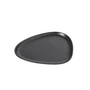 Lind DNA - Curve Stoneware Lunch Teller, 22 x 19 cm, schwarz