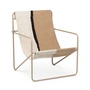 Ferm Living - Desert Lounge Chair, cashmere / soil