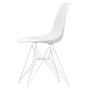 Vitra - Eames Plastic Side Chair DSR, weiß / weiß (Filzgleiter weiß)