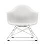 Vitra - Eames Plastic Armchair LAR, weiß / weiß (Filzgleiter basic dark)